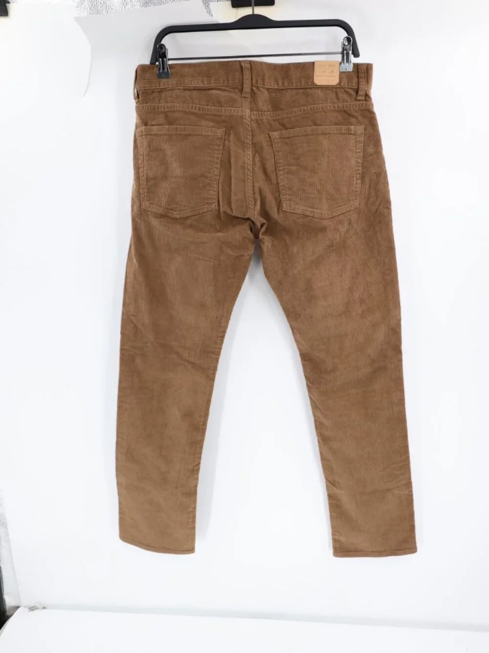 NWT J Crew 484 Pants Mens 31 L29 Stretch Corduroy Slim Fit Straight Leg Brown